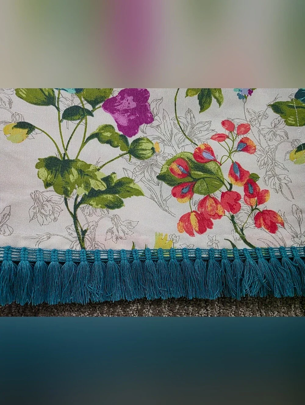The Pioneer Woman 2 Blooming Bouquet Curtain Panels Cottagecore Farmhouse Floral